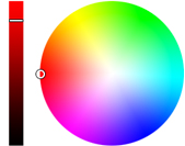 Interactive color wheel tool image