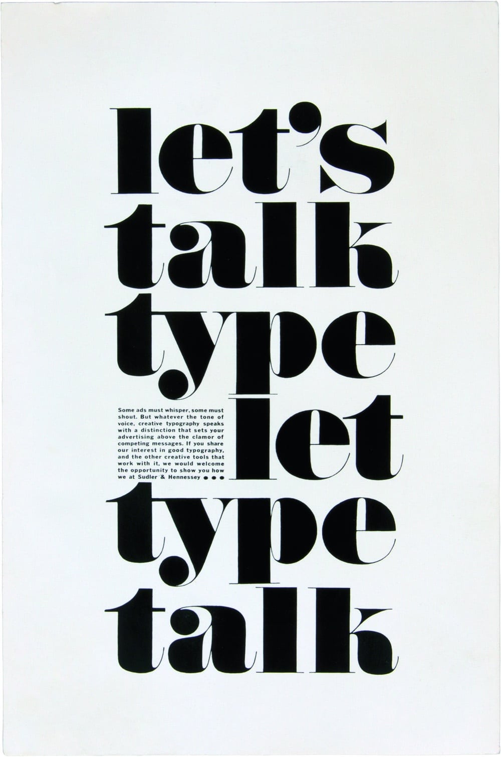 Let's Talk Type by Herb Lubalin