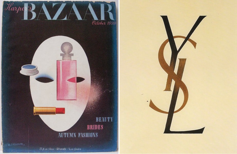 Harper's Bazaar Cover and YSL Logo