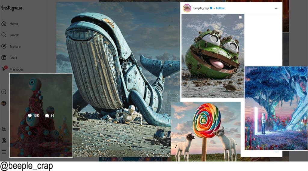 Artists to Follow on Instagram: Beeple_Crap