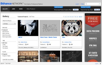 Behance Screenshot