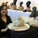 Artist Catherine George at Engage Art Fair