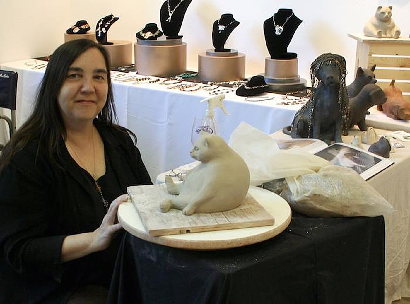 engage-art-fair-cathy Artist Catherine George at Engage Art Fair