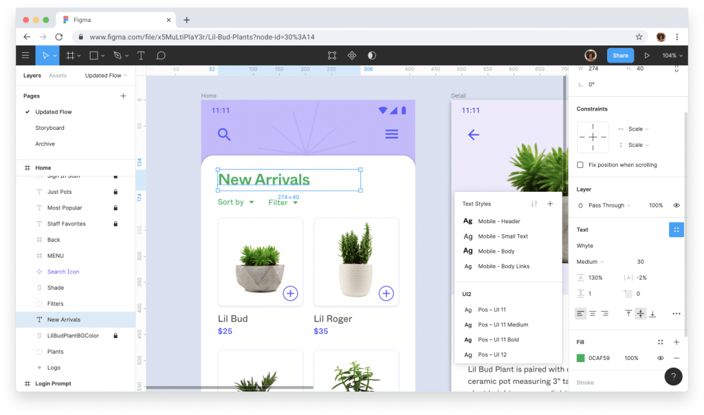 Figma Layers Panel