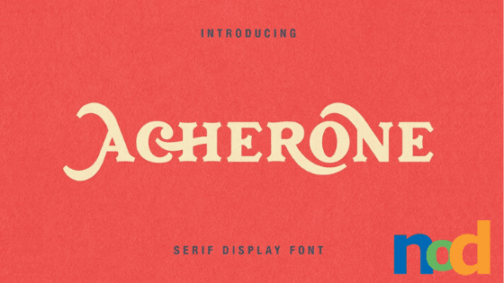 Free Font Friday - Acherone