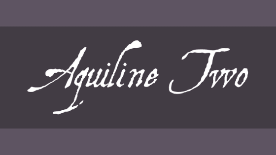 Free Font Friday - Aquiline Two