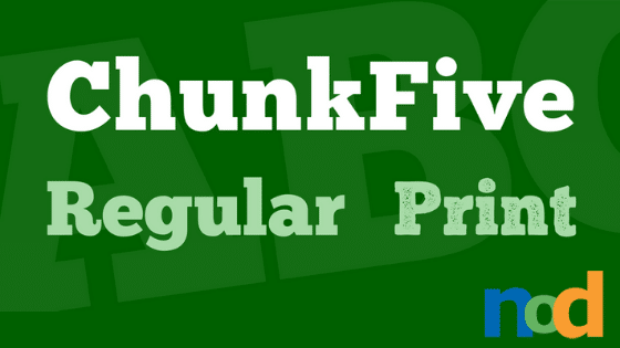 Free Font Friday - Chunkfive