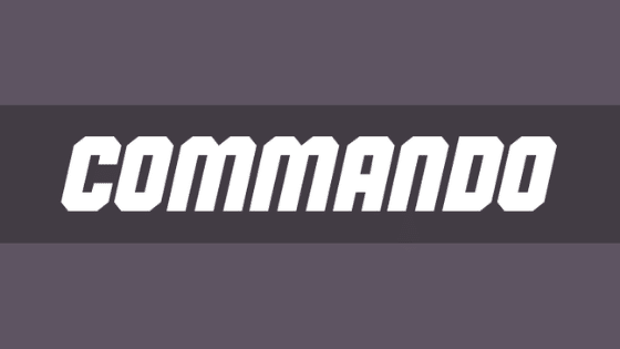 Free Font Friday - Commando