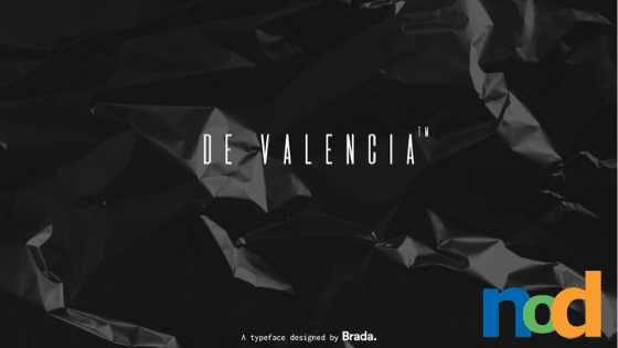 Free Font Friday - De Valencia