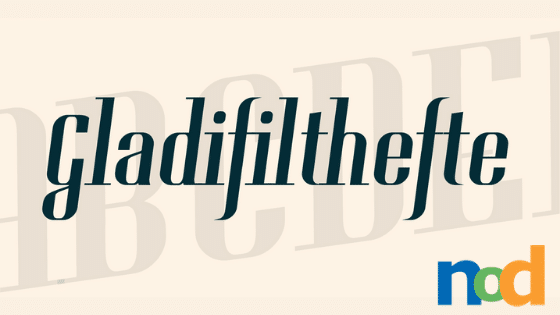 Free Font Friday - Gladifilthefte