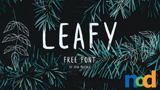 Free Font Friday - Leafy