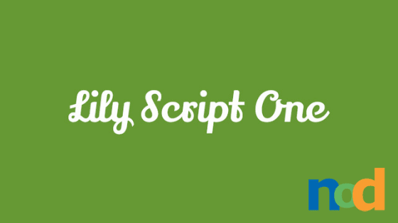 Free Font Friday - Lily Script One