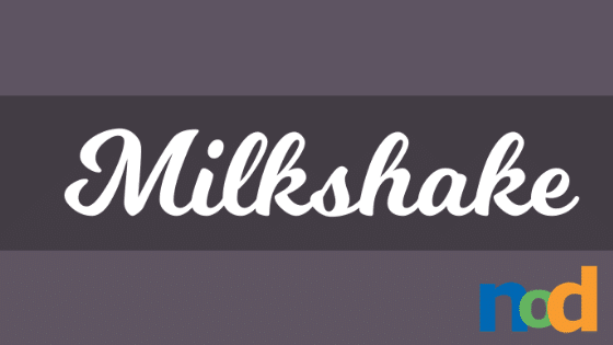 Free Font Friday - Milkshake