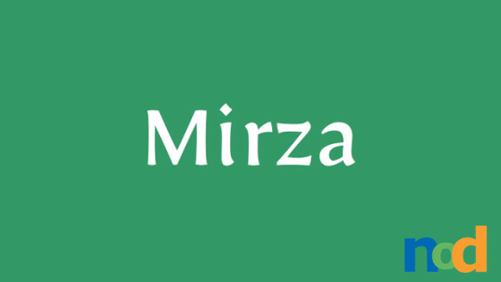 Free Font Friday - Mirza