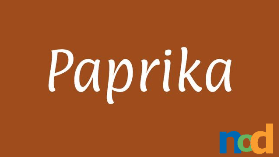 Free Font Friday - Paprika