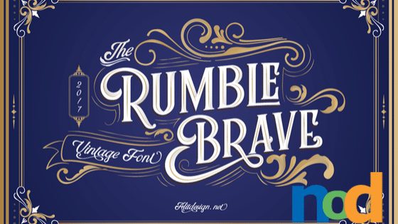 Free Font Friday - Rumble Brave