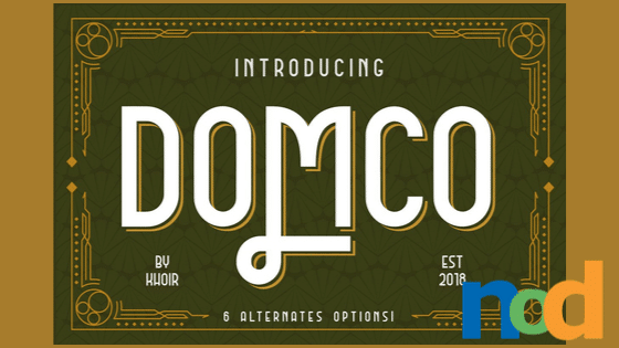 Free Font Friday_ Domco