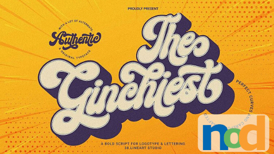 Free Font Friday - The Ginchiest (1)