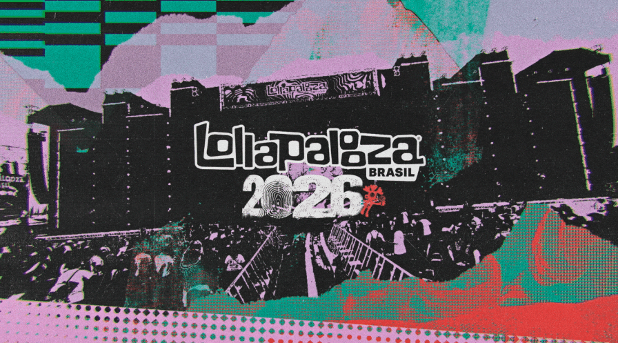 Example of gritty, grunge texture and punk-style aesthetics from Lollapalooza 2026
