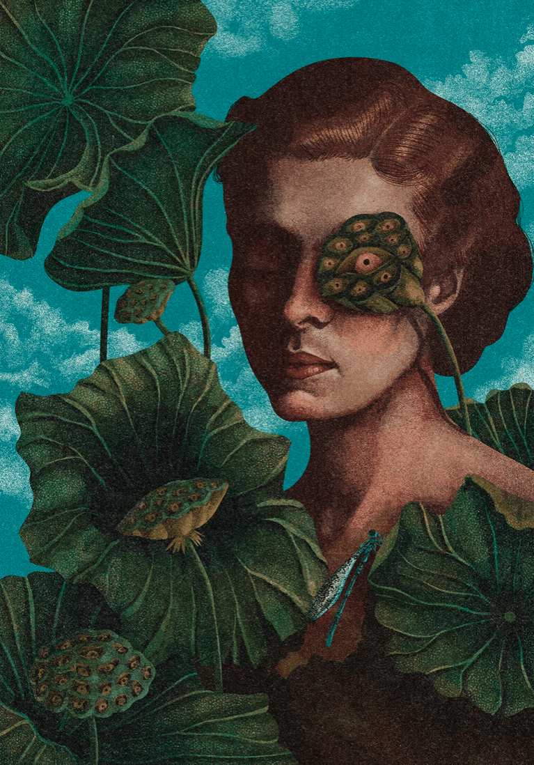 Example of modern surrealism, taking the practices of texture, and environment into consideration