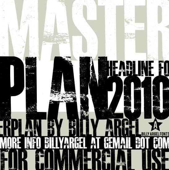 Free Font Friday Master Plan