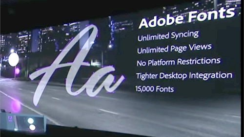 Adobe Fonts announcement - Adobe Max