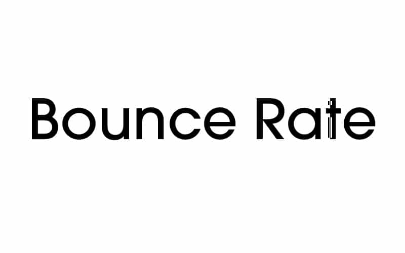 bounce rate