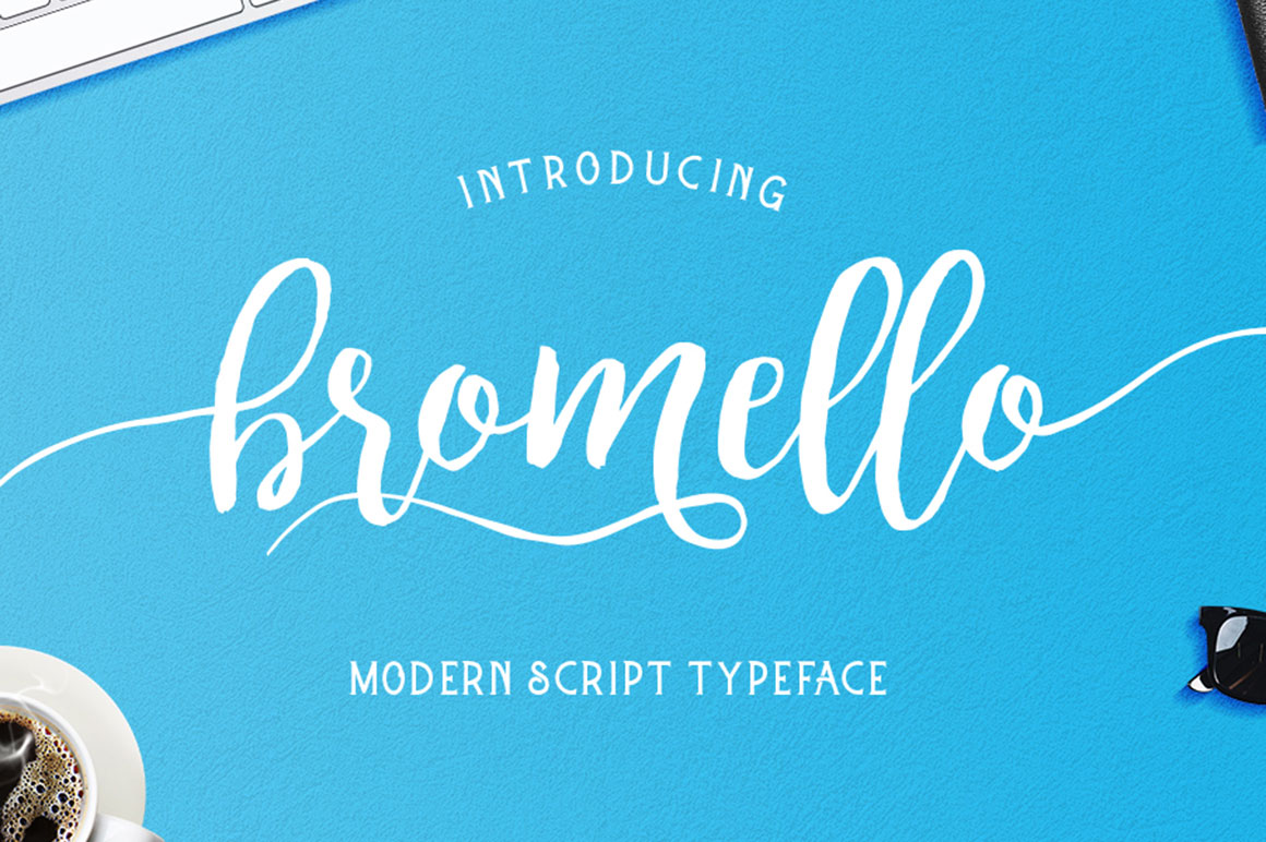 Bromello font