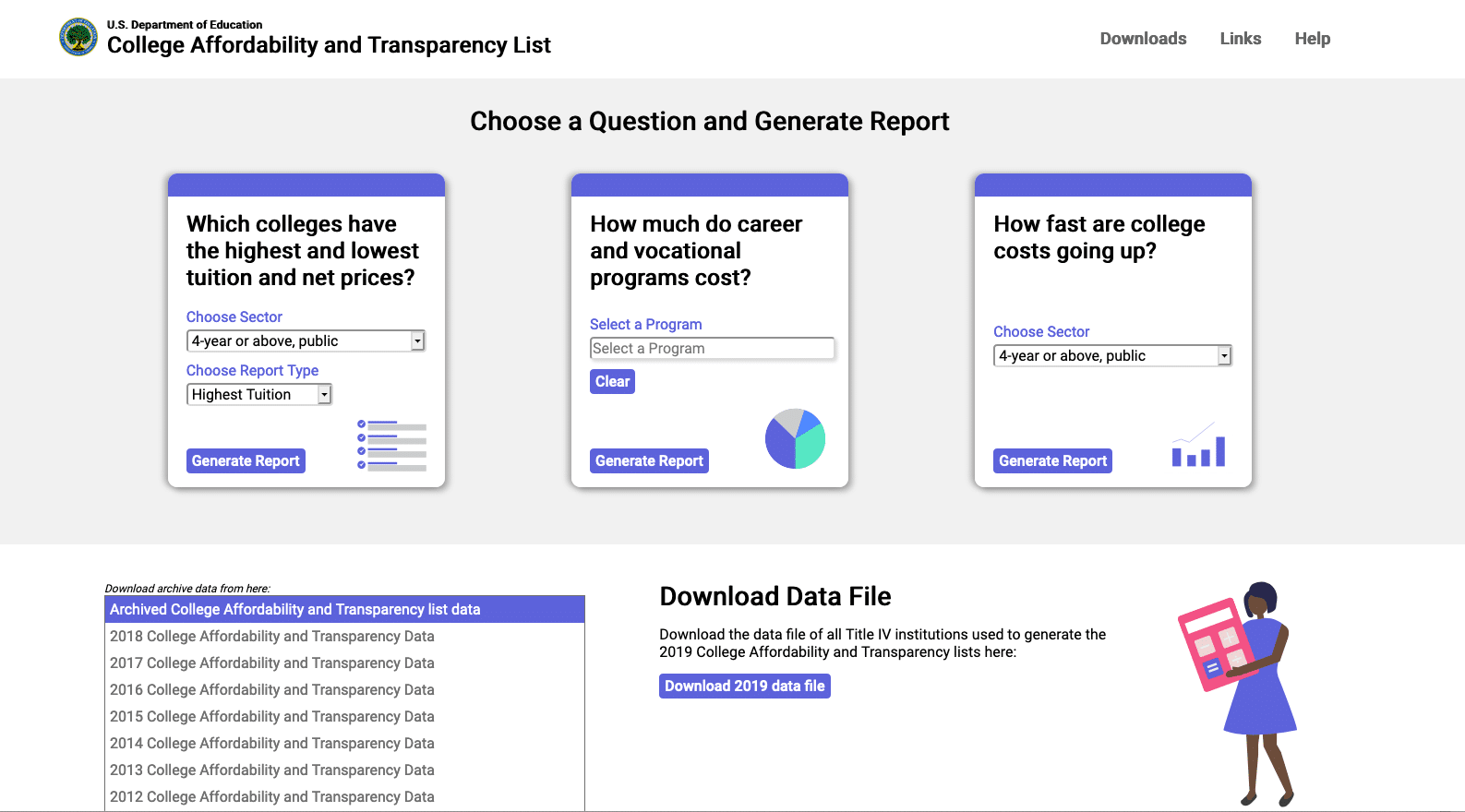 College Affordability site