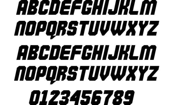 commando font 3