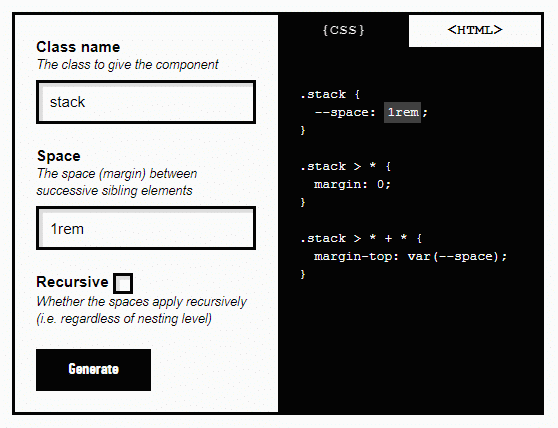 every layout code generator