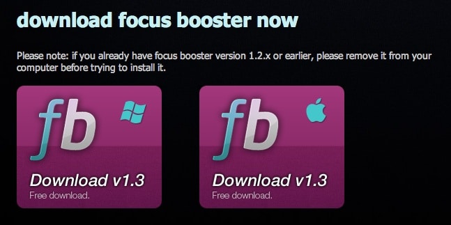 focus booster windows download focus booster windows download