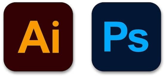 Adobe Photoshop & Illustrator Logos