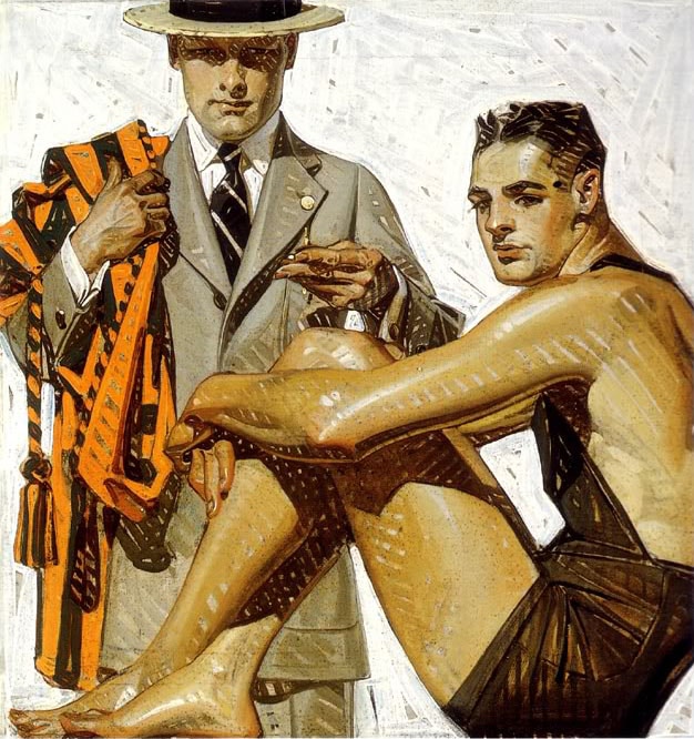 leyendecker parallel brushstrokes