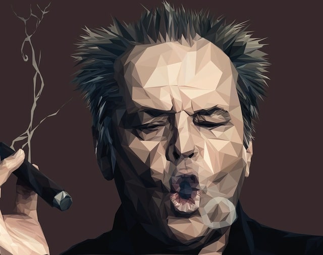 low poly Jack Nicholson