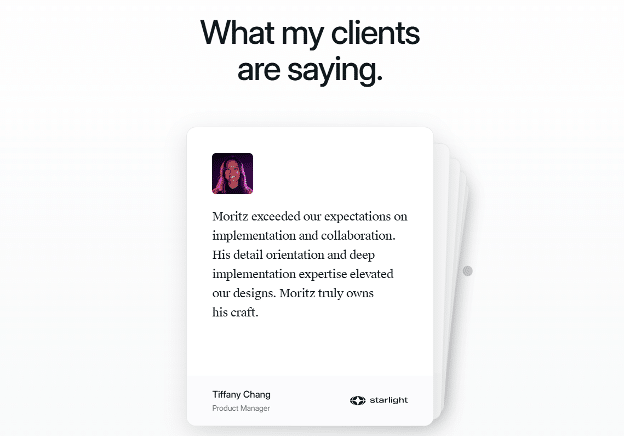 How to Make a Portfolio: Testimonials
