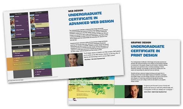 New print design and advanced Web programs