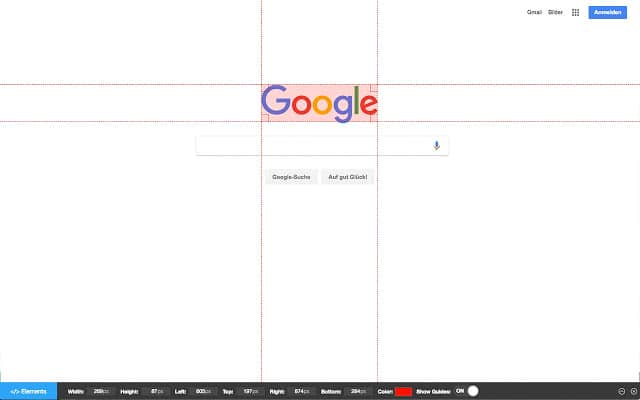 page ruler chrome extension