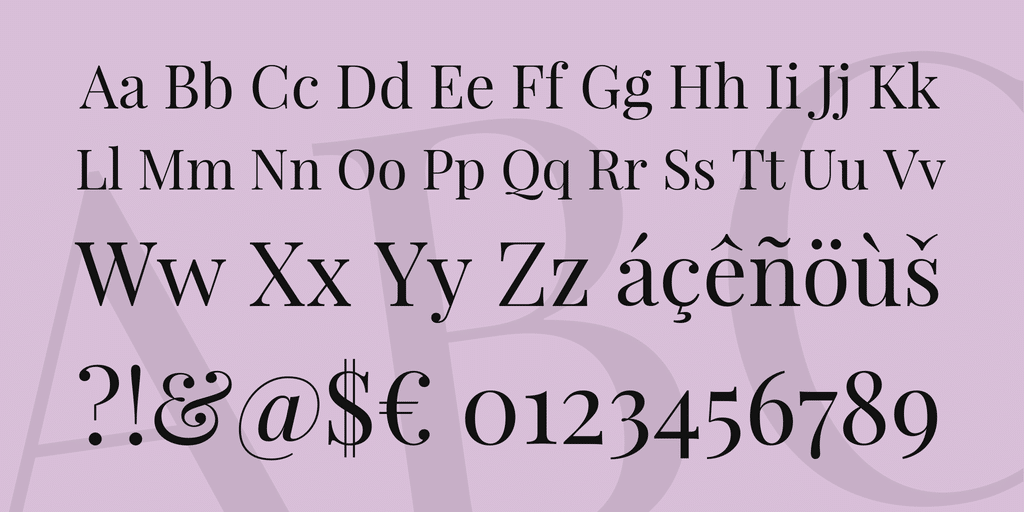 playfair display uppercase lowercase