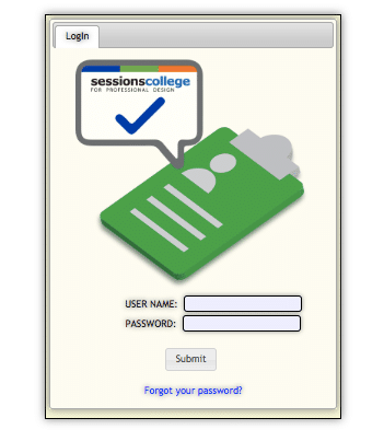 Student portal login page